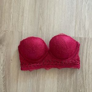 Victoria secret sexy strapless bra red